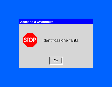 Error window