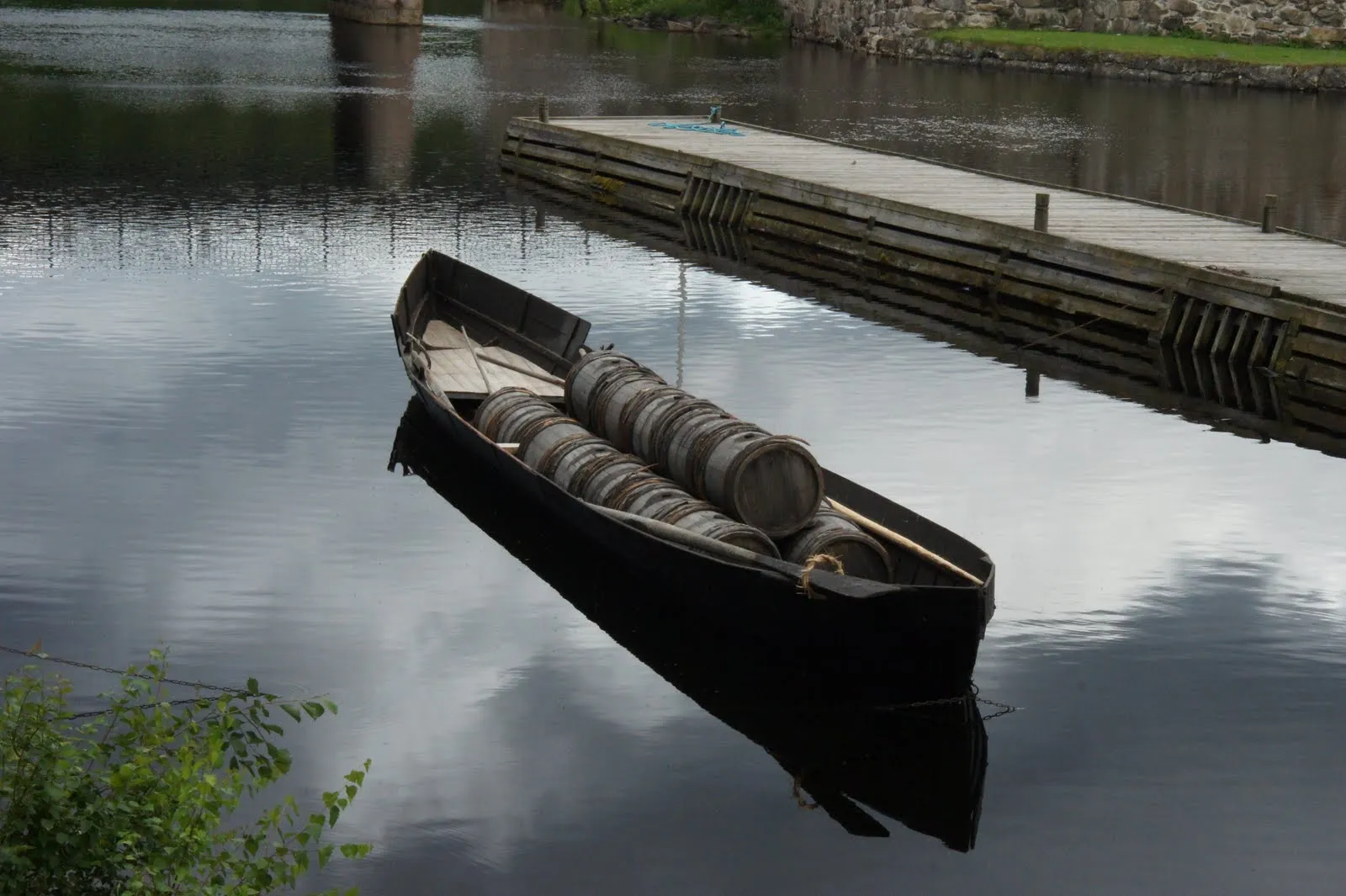 Tar was transported in this way