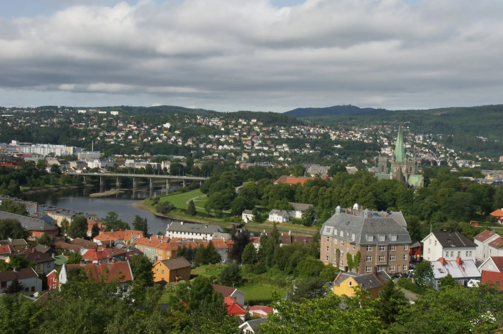 View from Kristiansten festning