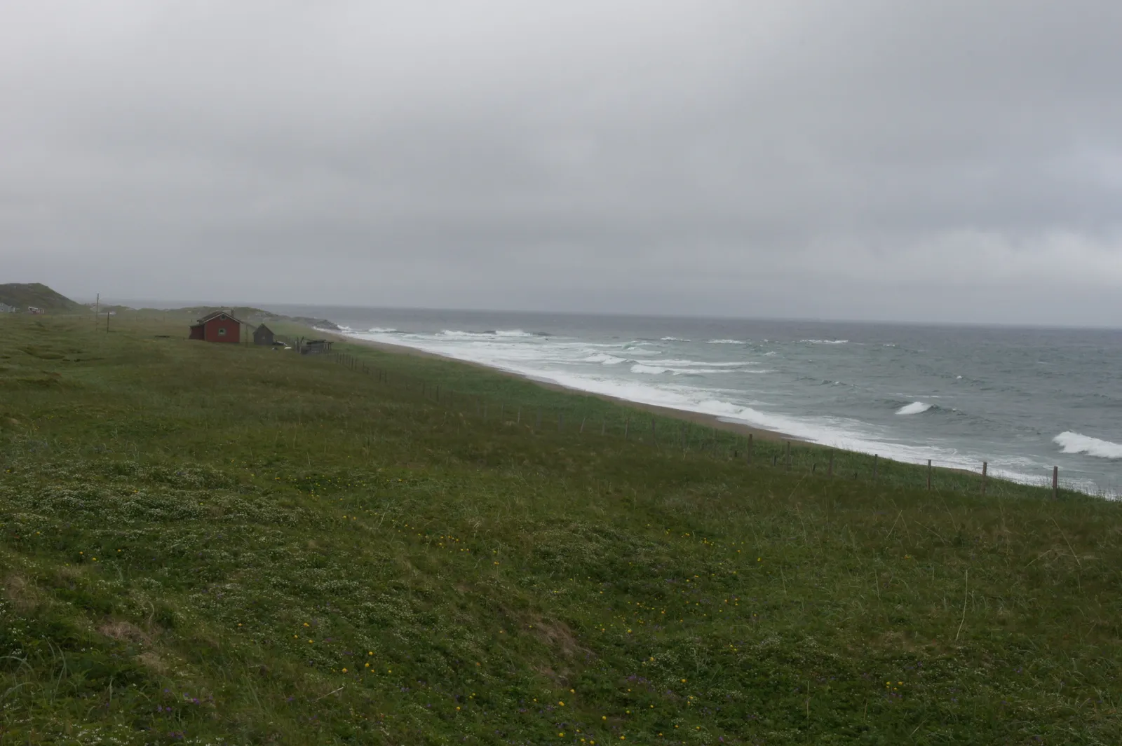 Border between Norway and Russia in Grense Jakobselv, 7.7