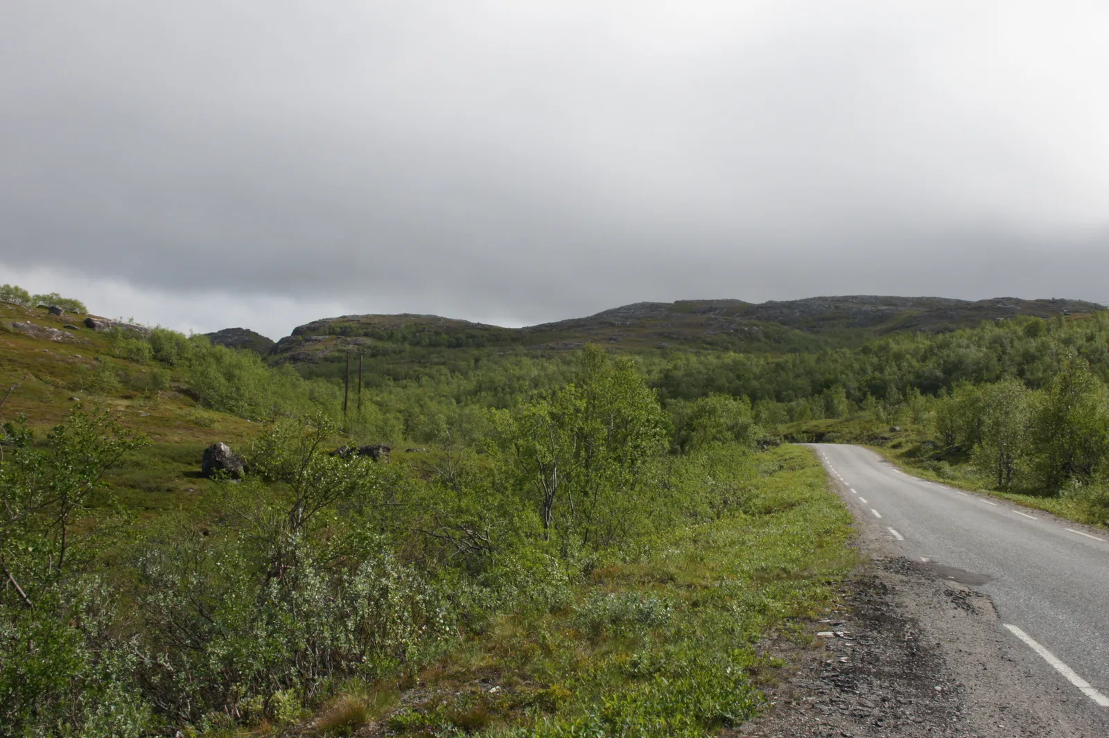 On the road from Grense Jakobselv back to Kirnekes, 7.7