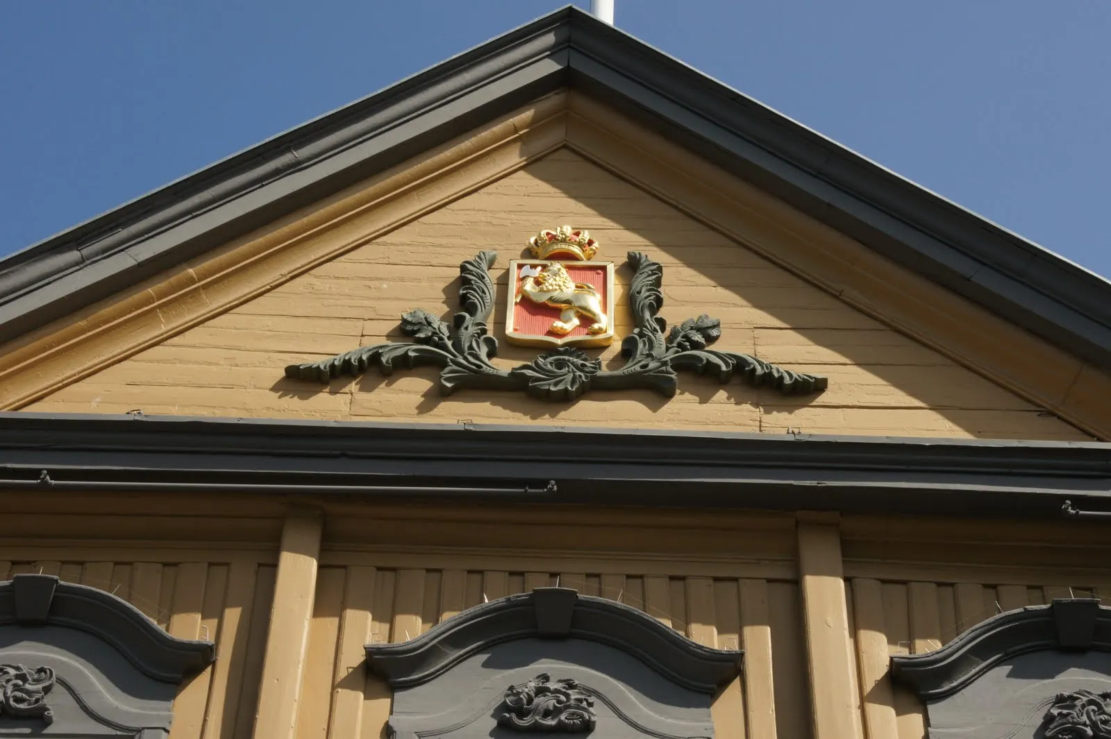 Stiftsgården, king's residence in Trondheim. Largest wooden building in North Europe.
