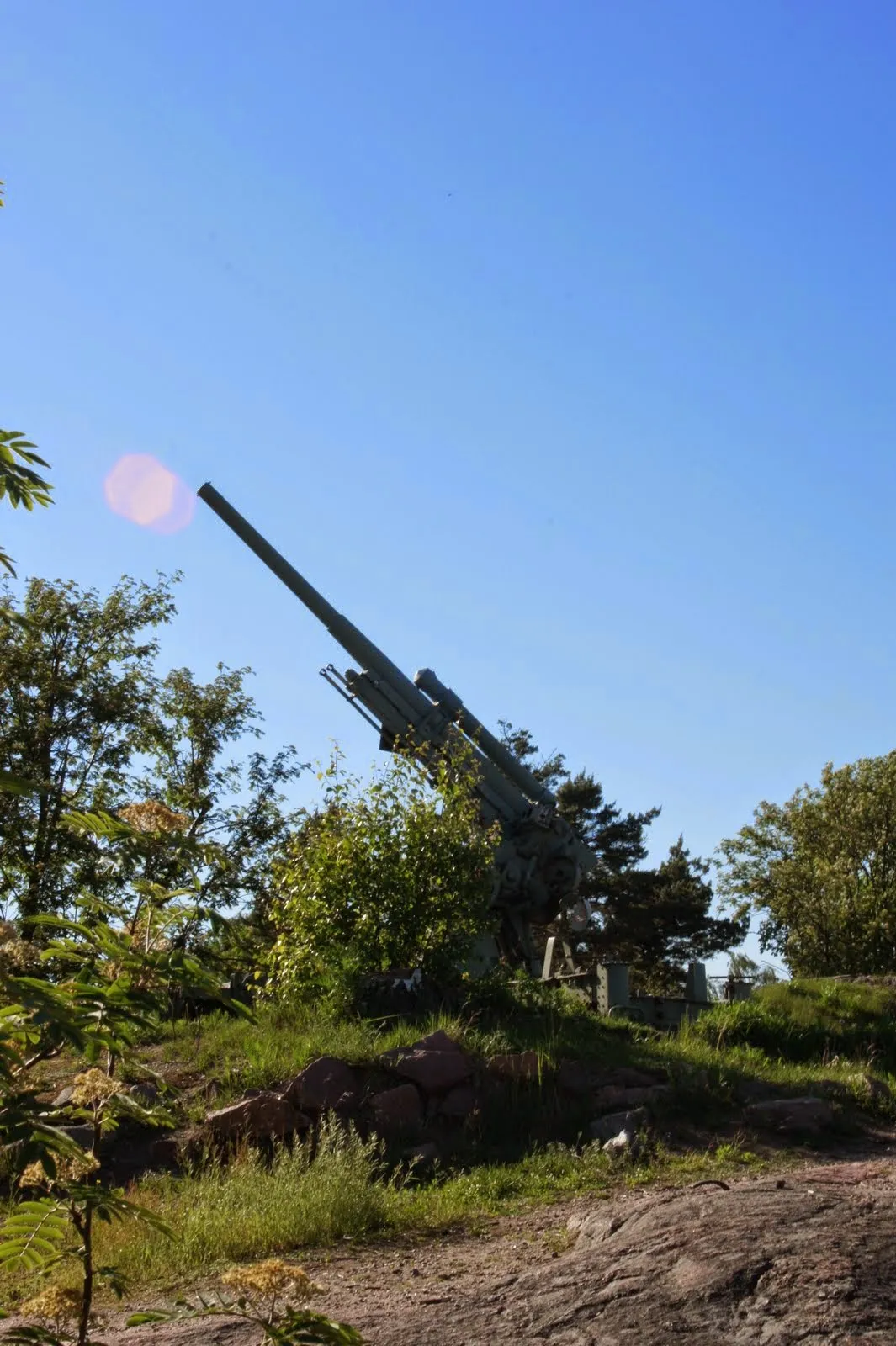 WWII anti-aircraft cannon