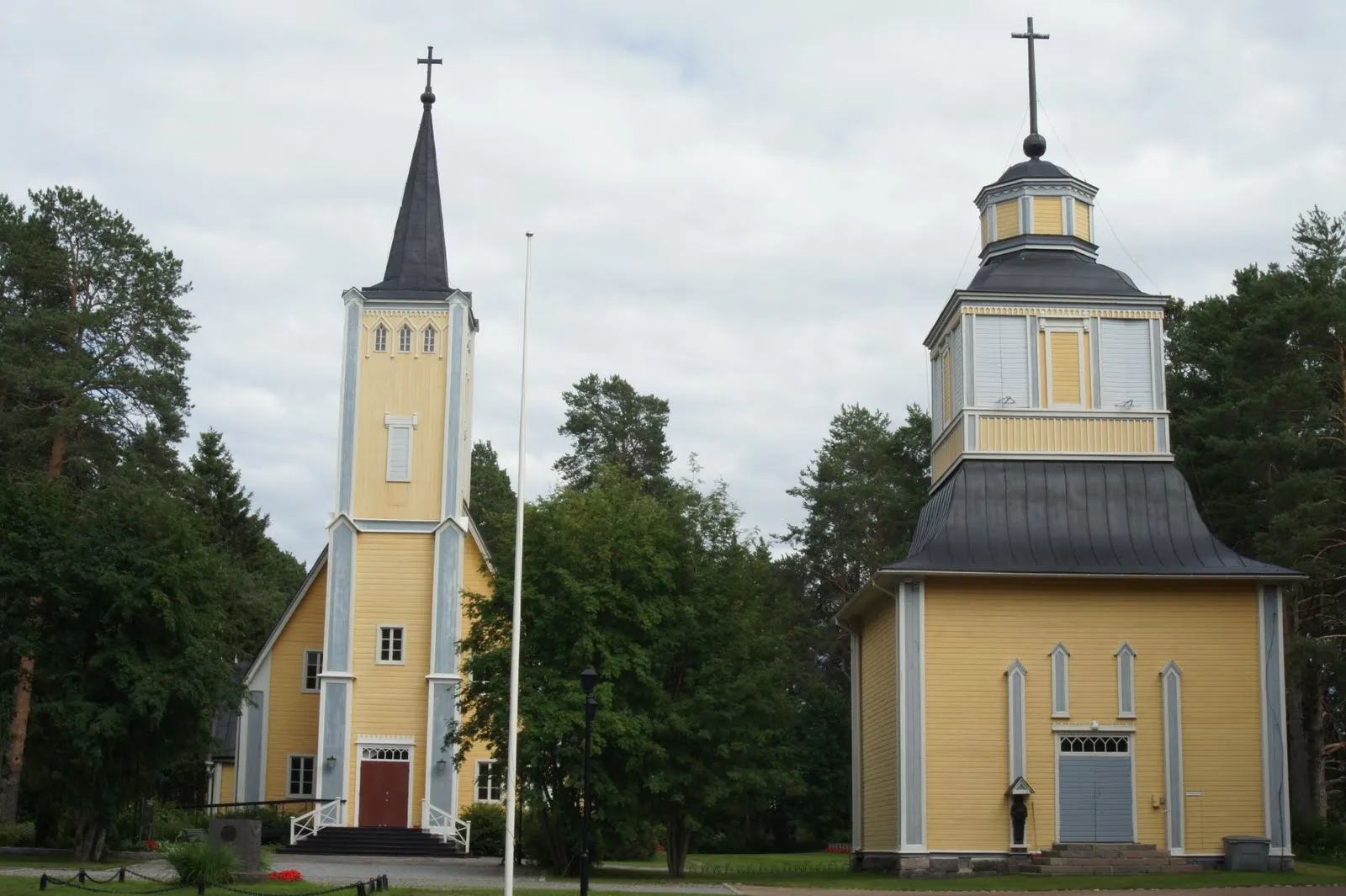 Muhos church, the oldest wooden church preserved in almost original shape (or so they say), built in 1634