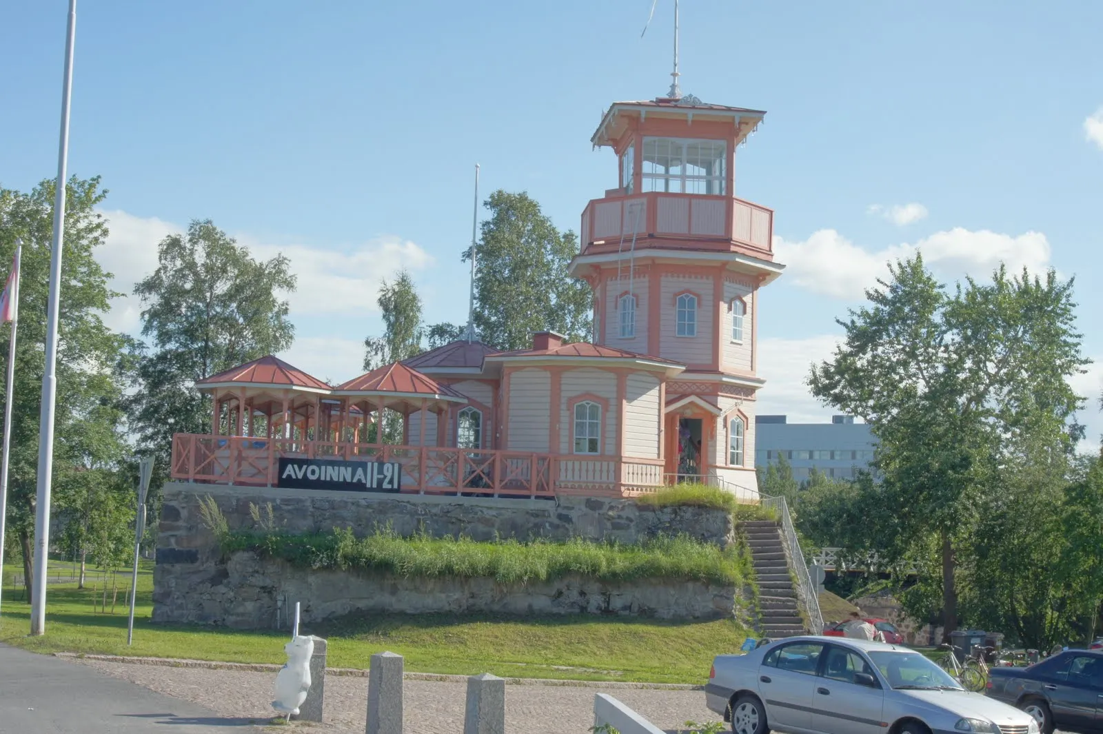 Oulu castle ruins. They built a cafe on top of those