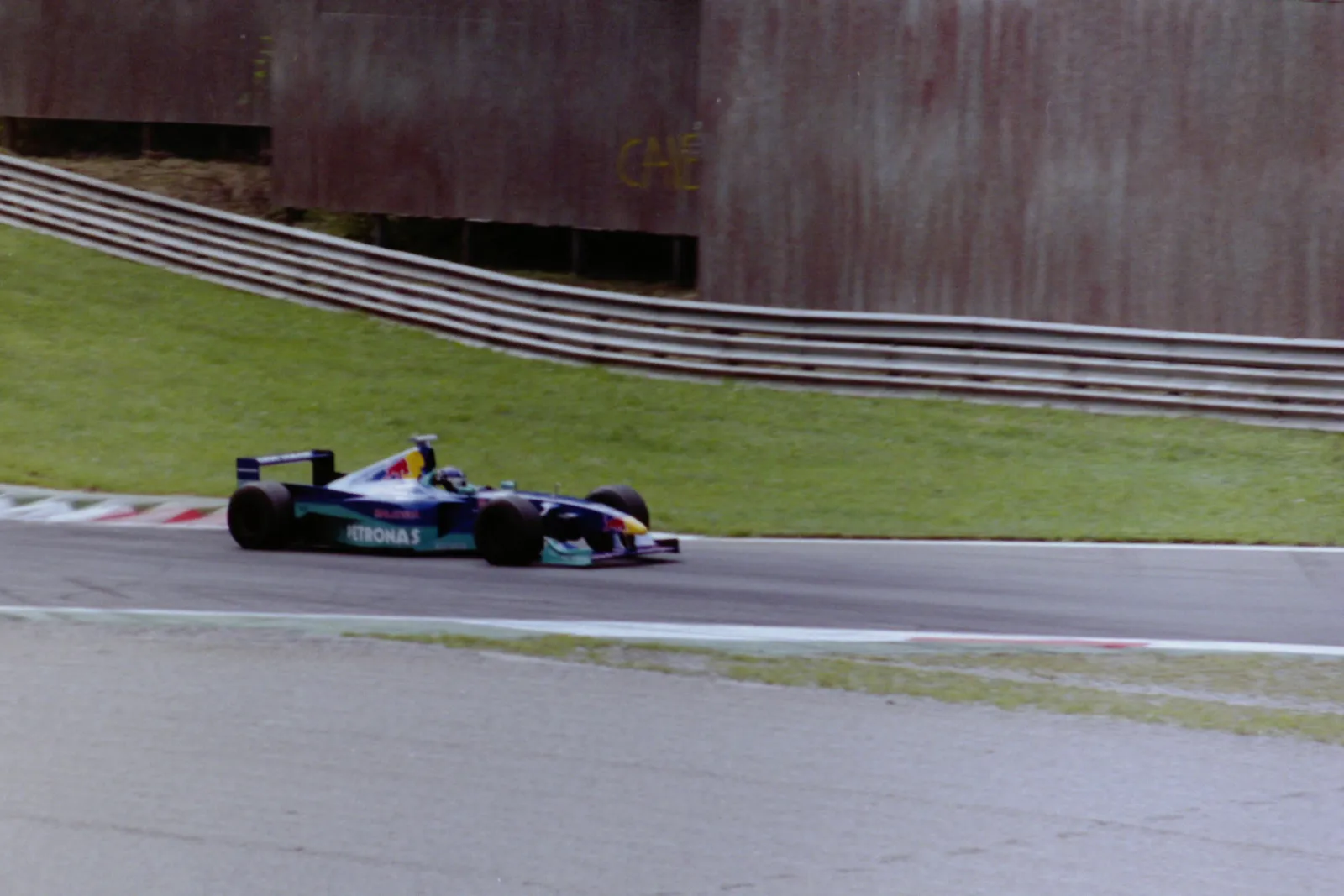 Pedro Diniz on Sauber C18 - Ferrari
