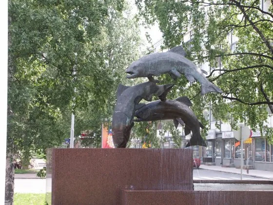 Monument outside Merihovi hotel