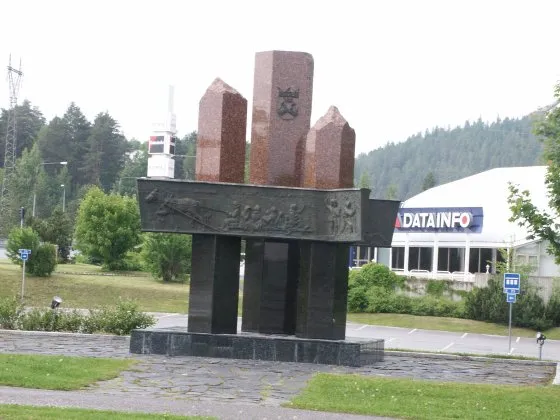Monument in front of Orthodox Church Museum