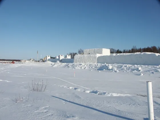 Lumilinna from the frozen sea