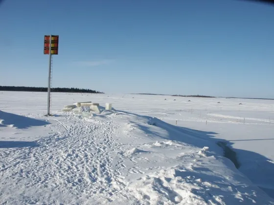 Frozen sea