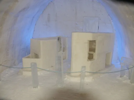 Model of Alvar Aalto's snowcastle