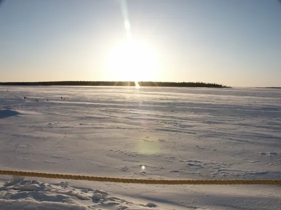 Frozen sea