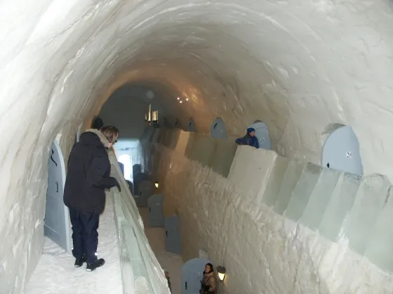 Snow hotel second floor