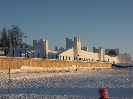 Lumilinna from the frozen sea