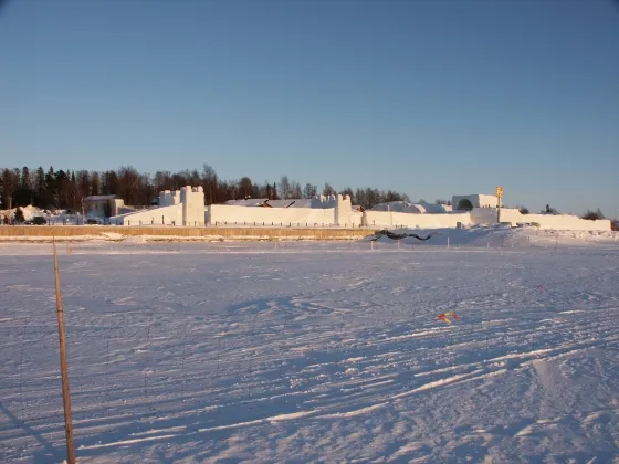 Lumilinna from the frozen sea