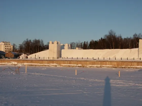 Lumilinna from the frozen sea