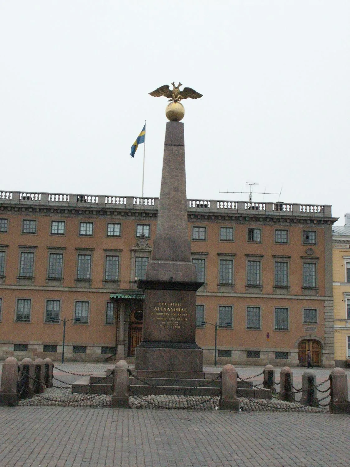 Tzar Alexander statue in Kauppatori