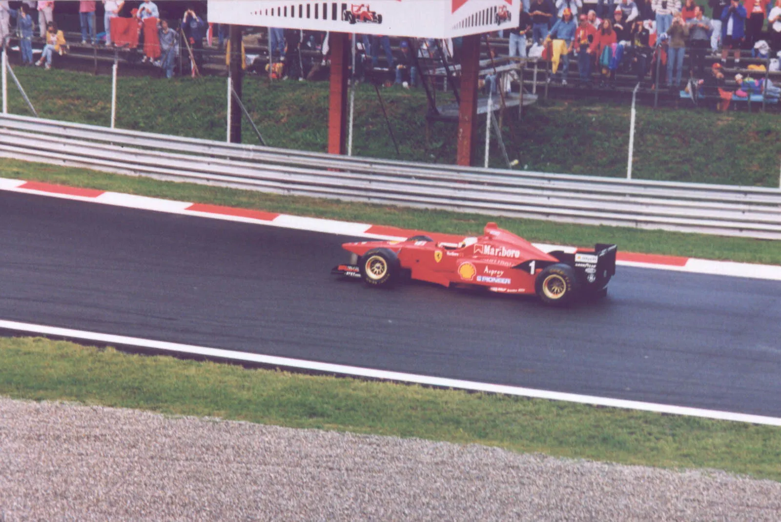 Luca Badoer on Ferrari F310