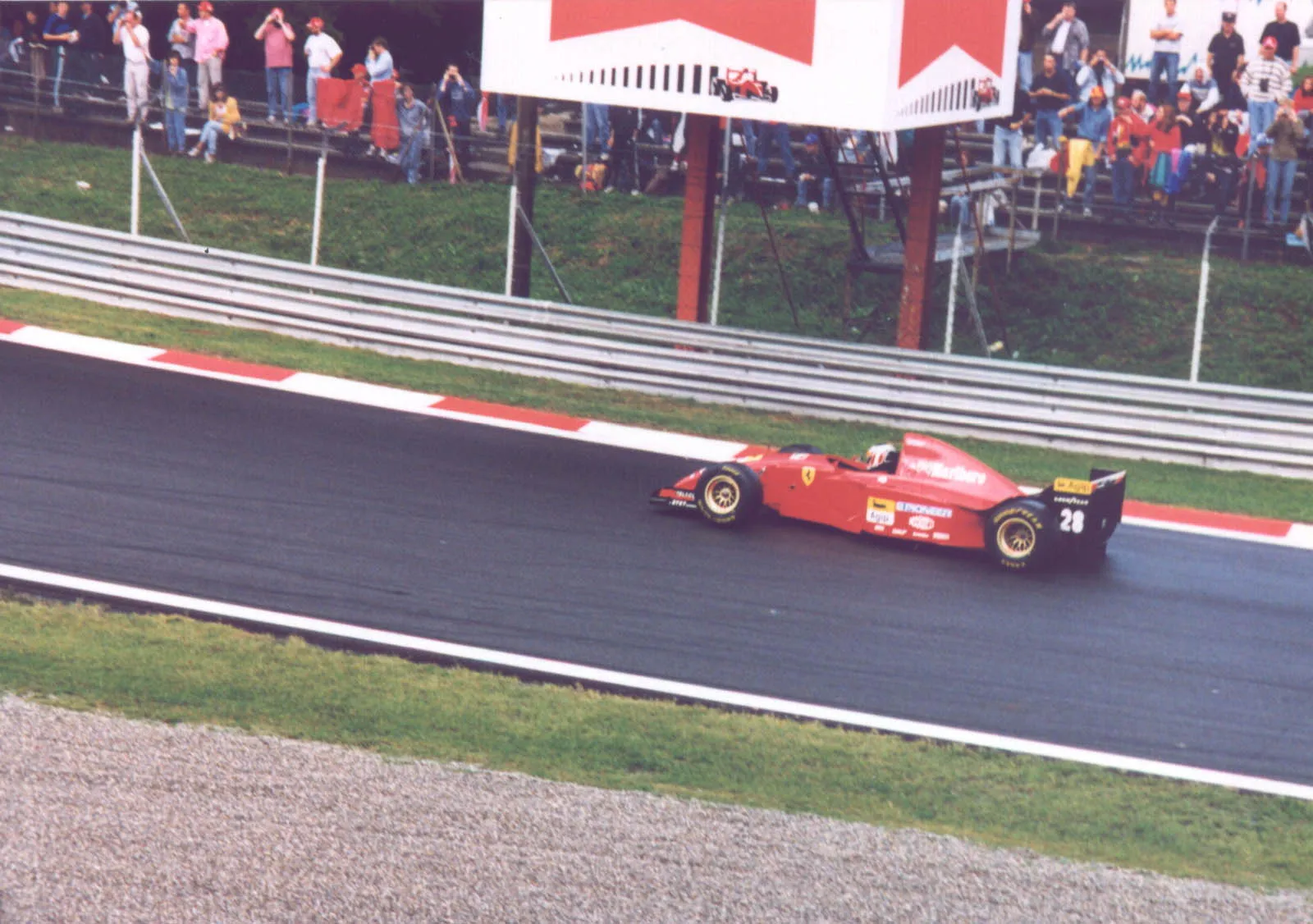 Gerhard Berger on Ferrari 412T2