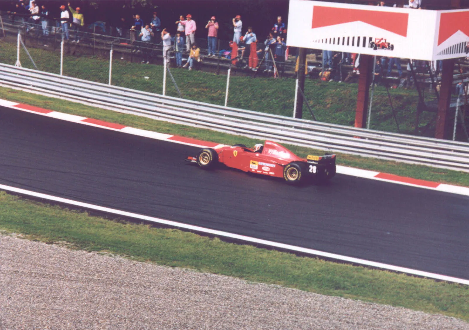 Gerhard Berger on Ferrari 412T2