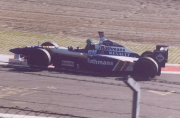 Damon Hill on Williams Fw18