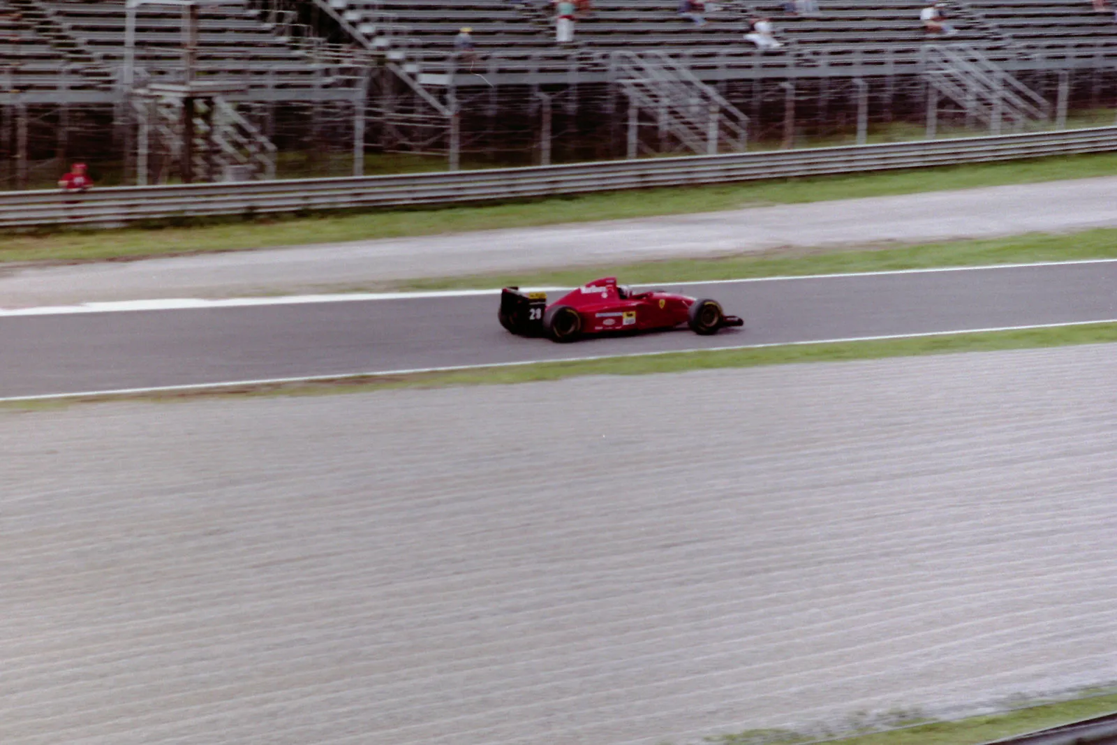Gerhard Berger on Ferrari 412T2