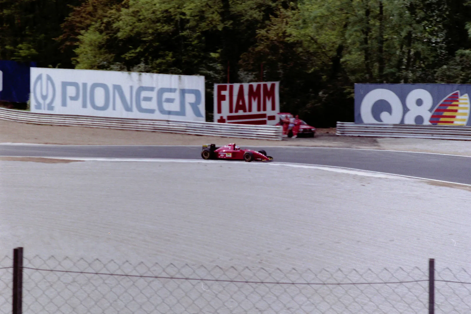 Jean Alesi on Ferrari 412T2