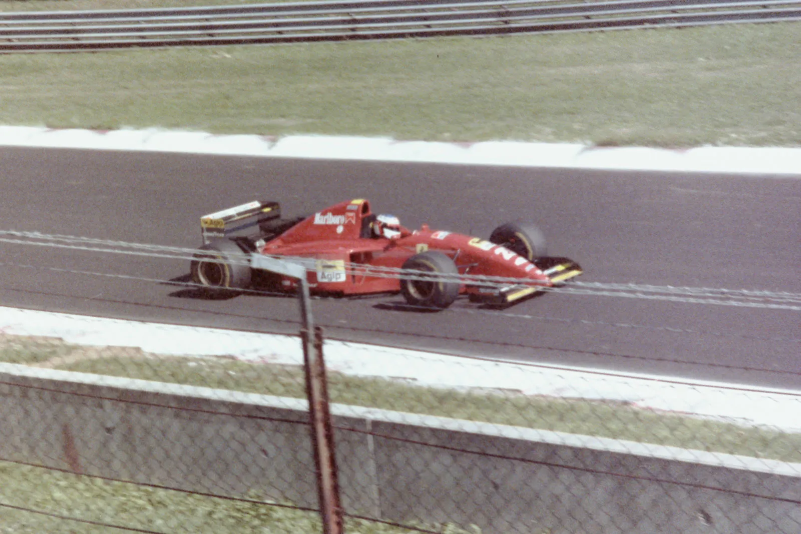 Jean Alesi on Ferrari 412T2