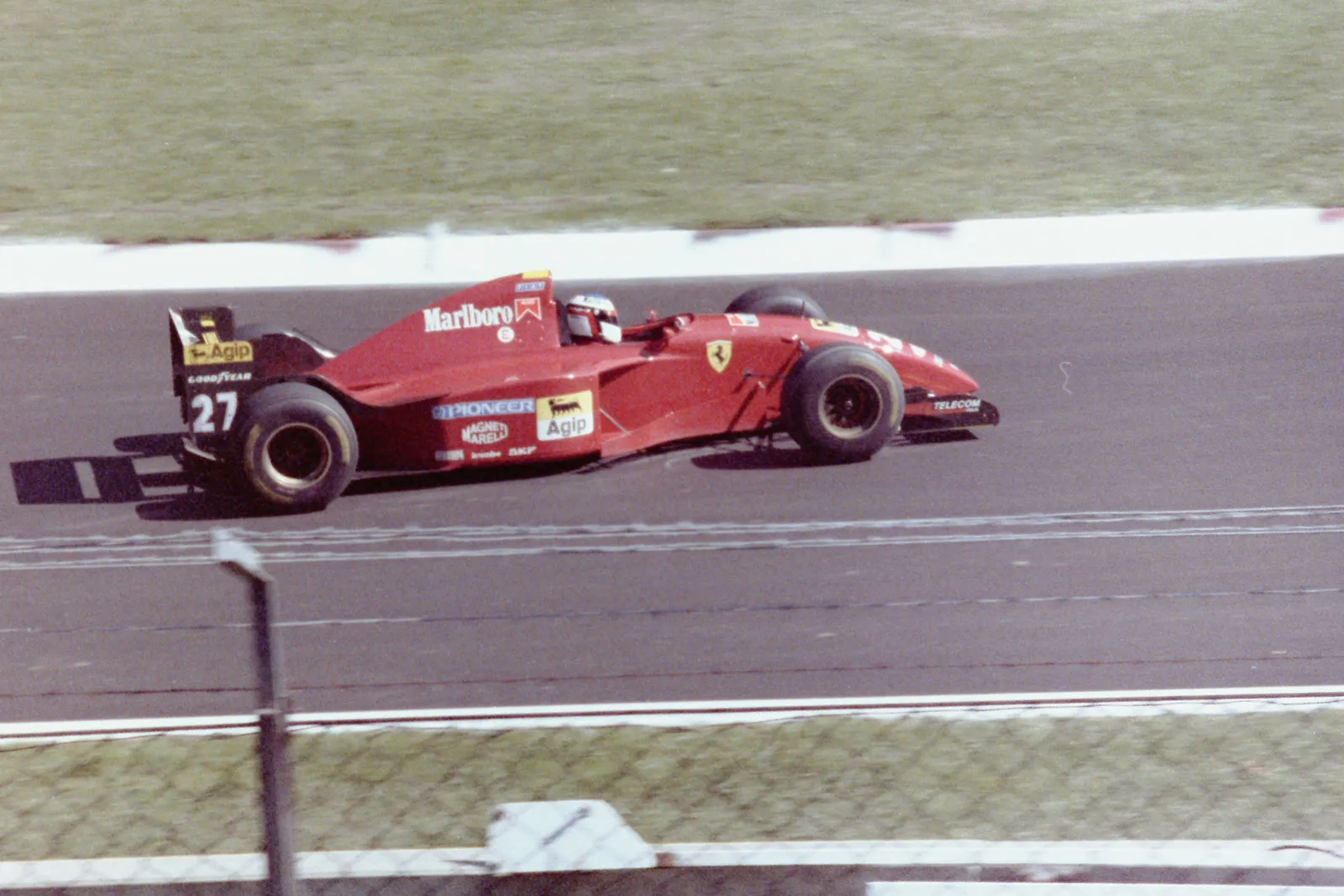 Jean Alesi on Ferrari 412T2