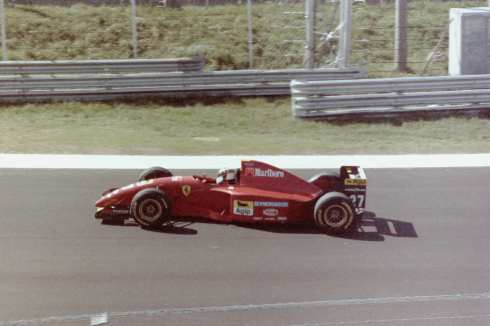 Jean Alesi on Ferrari 412T2
