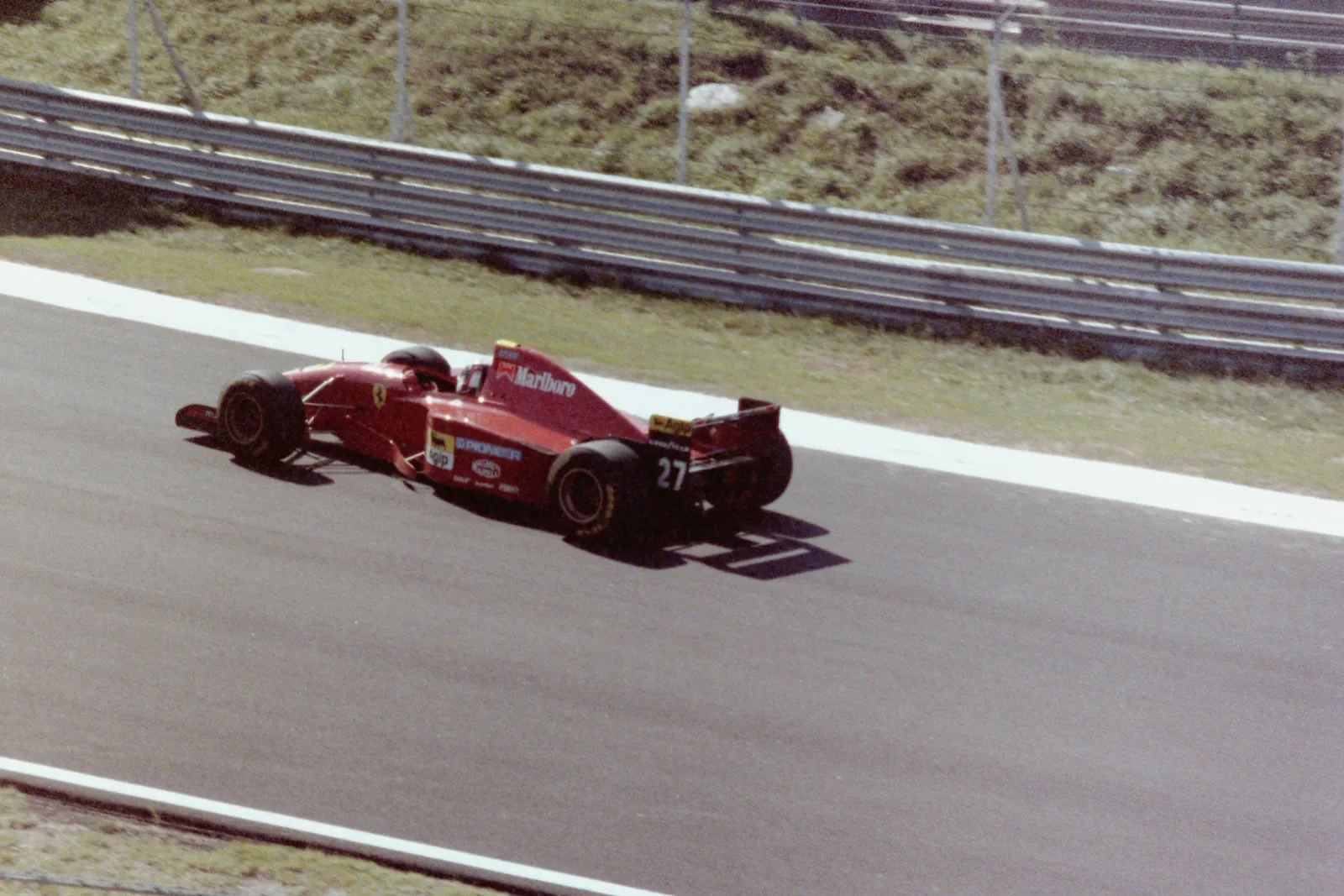 Jean Alesi on Ferrari 412T2