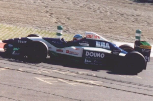 Giovanni Lavaggi on Minardi M195/B