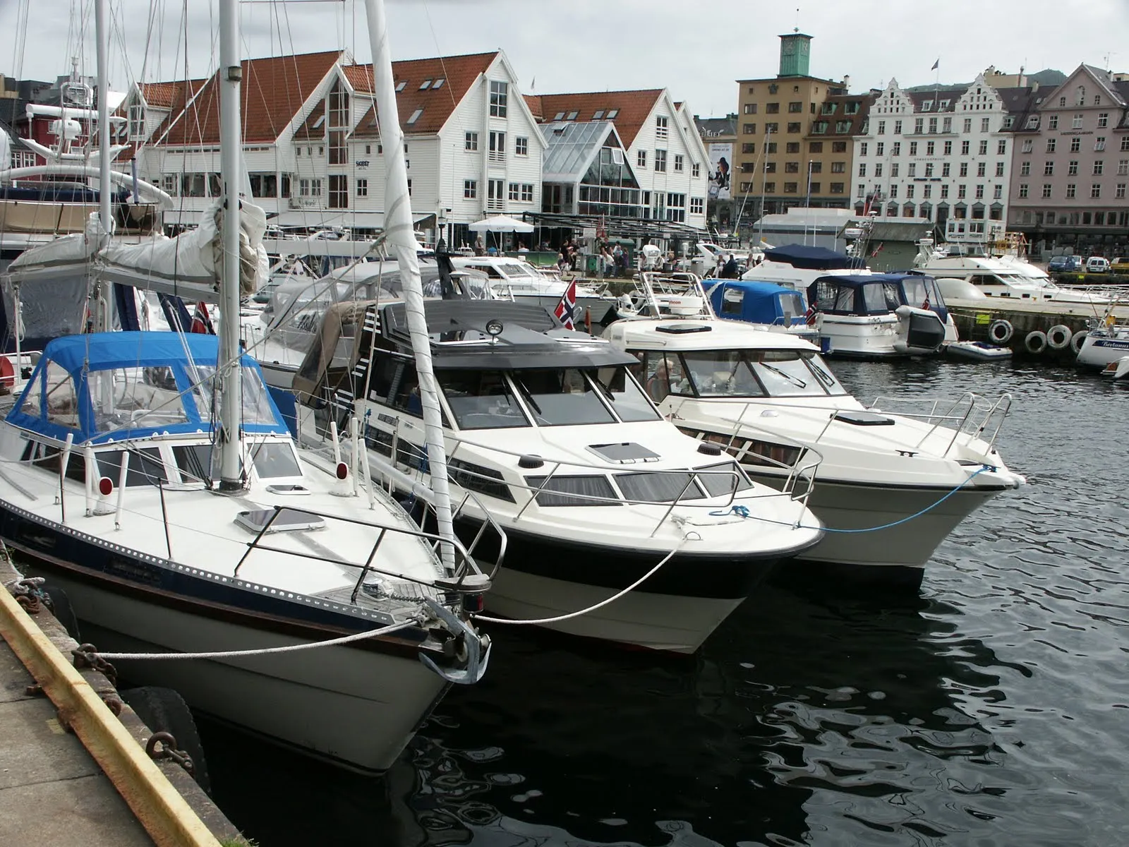 Norwegian way of parking boats. What if the first on the left wants to leave?!?