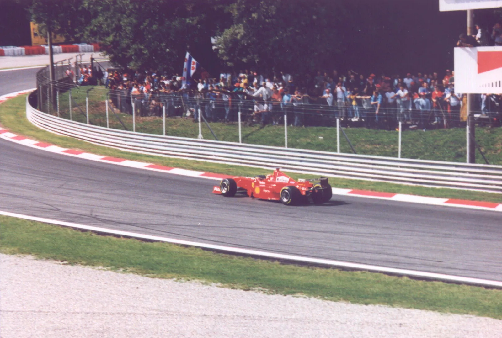 Eddie Irvine on Ferrari F300