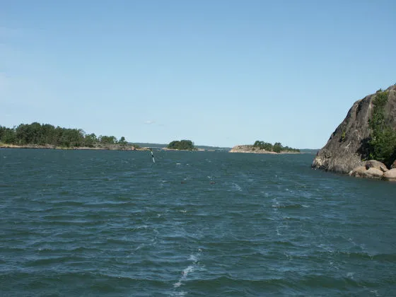 On the ferry from Palva to Velkuanmaa