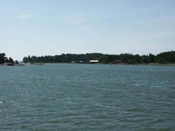 On the ferry from Palva to Velkuanmaa